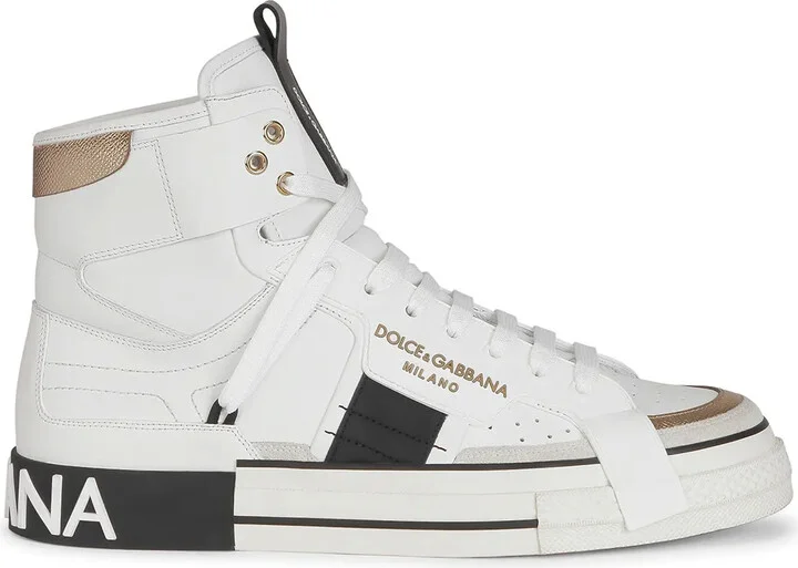 High-Top Lace-Up Sneakers