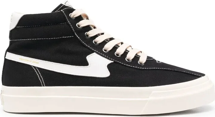 High-Top Lace-Up Sneakers