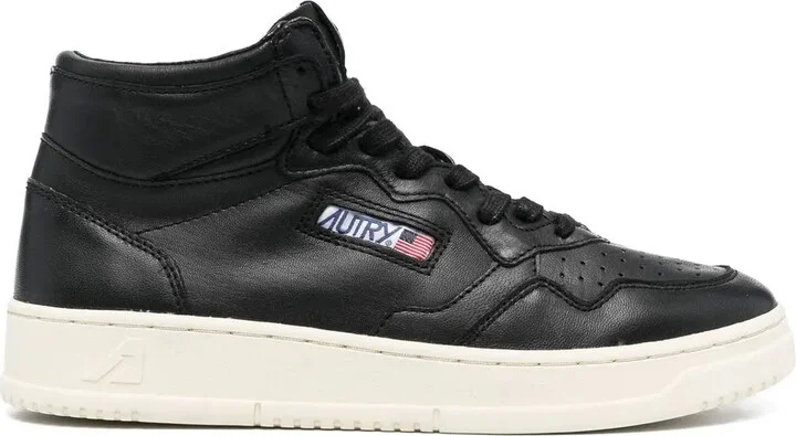 High-Top Lace-Up Sneakers