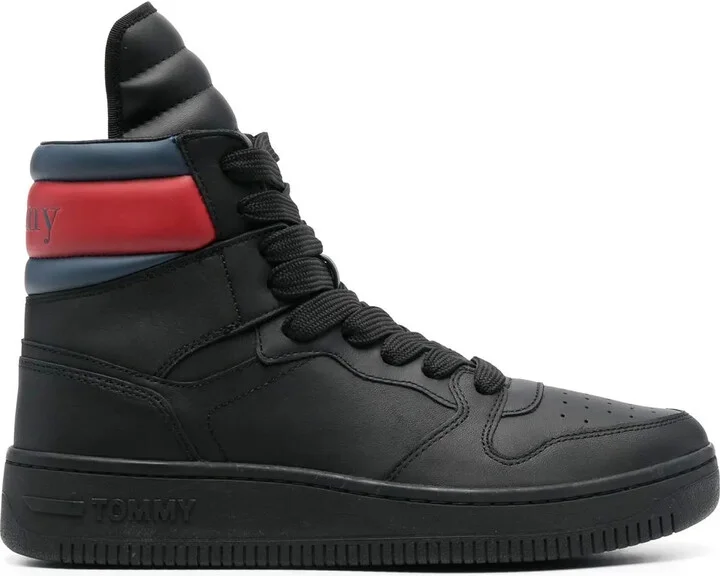 High-Top Lace-Up Sneakers