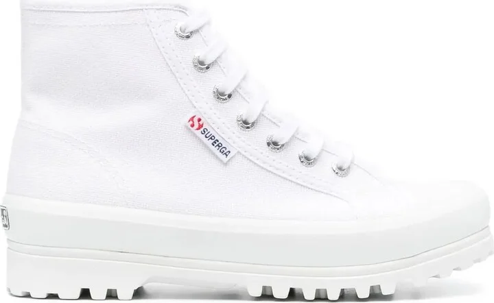 High-Top Lace-Up Sneakers