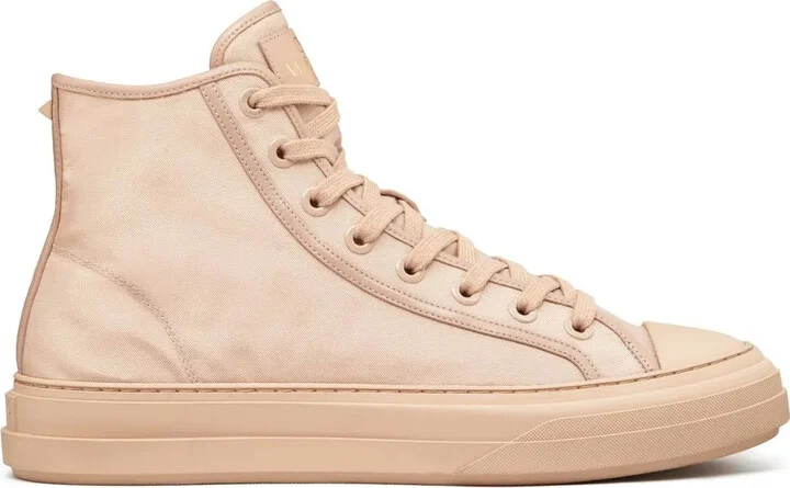 High-Top Lace-Up Sneakers