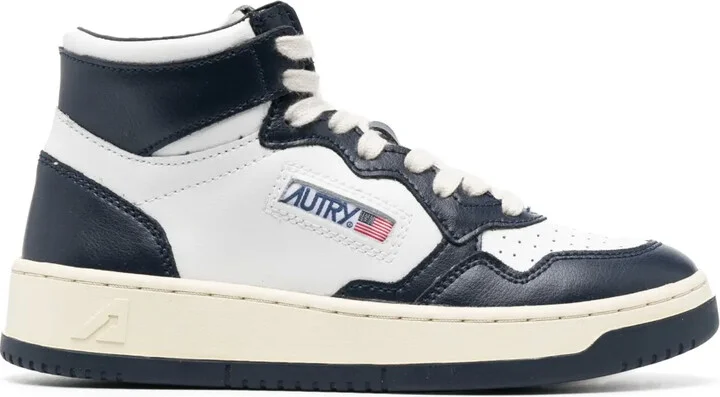 High-Top Lace-Up Sneakers