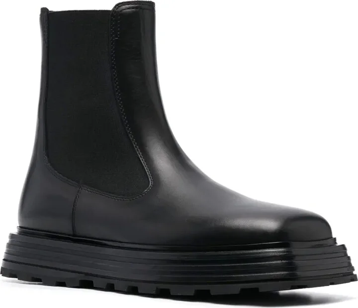 High-Top Leather Chelsea Boots - Image 2