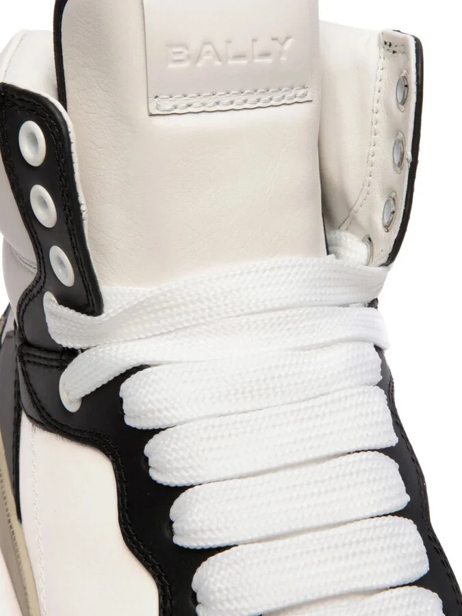 High-Top Leather Sneakers - Image 5