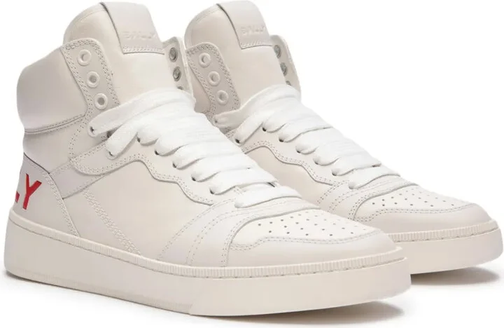 High-Top Leather Sneakers - Image 2