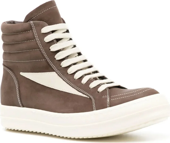 High-Top Leather Sneakers - Image 2