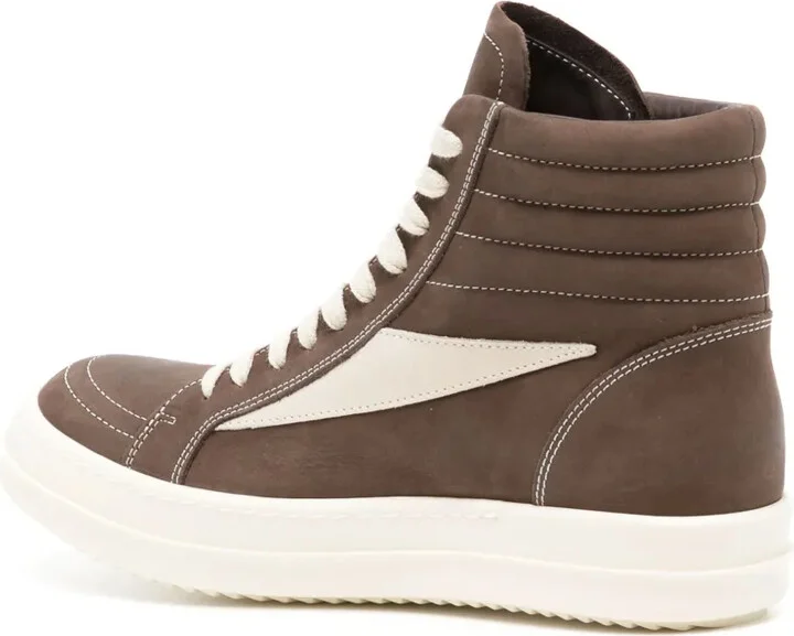 High-Top Leather Sneakers - Image 3