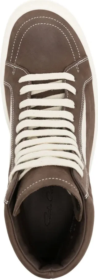High-Top Leather Sneakers - Image 4