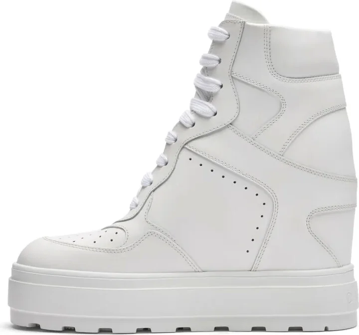 High-Top Leather Sneakers - Image 3