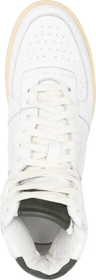 High-Top Leather Sneakers - Image 4