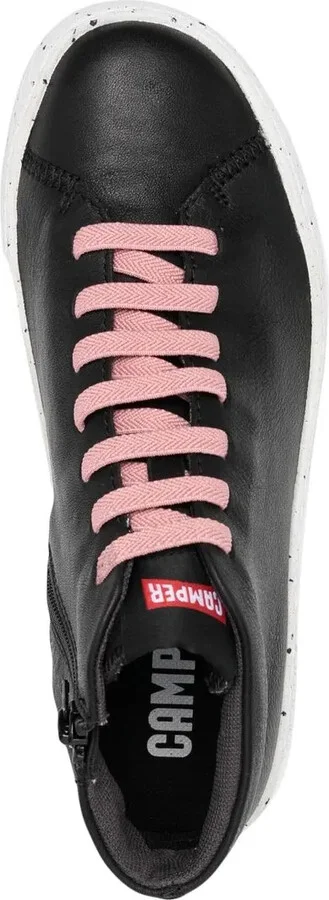 High-Top Leather Sneakers - Image 4