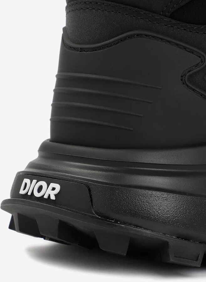 High-Top Leather Sneakers - Image 3