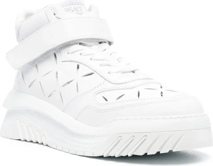 High-Top Leather Sneakers - Image 2