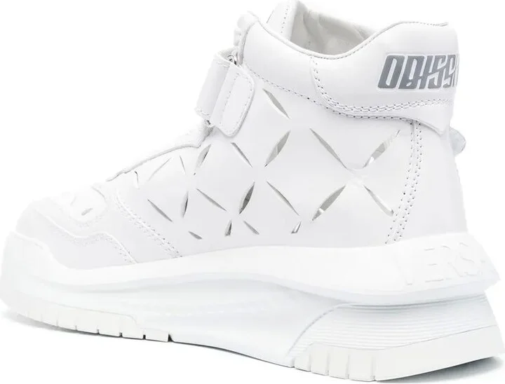 High-Top Leather Sneakers - Image 3
