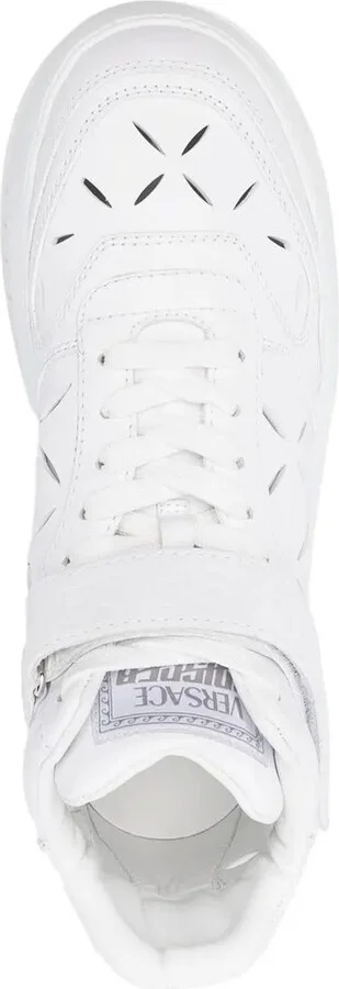 High-Top Leather Sneakers - Image 4