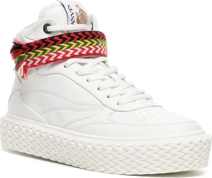High-Top Leather Sneakers - Image 2