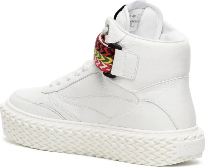 High-Top Leather Sneakers - Image 3