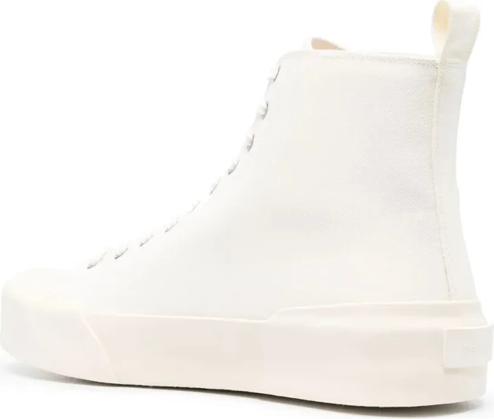 High-Top Leather Sneakers - Image 3
