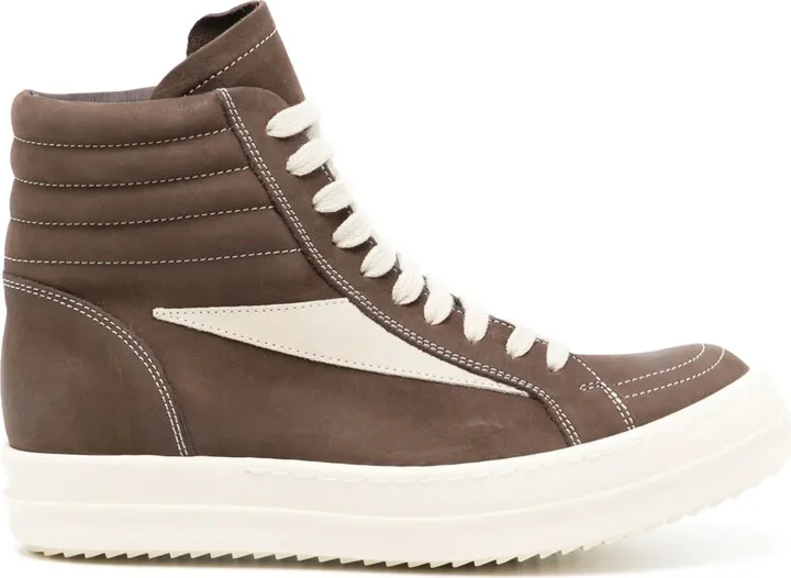 High-Top Leather Sneakers