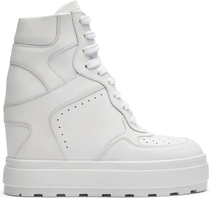 High-Top Leather Sneakers
