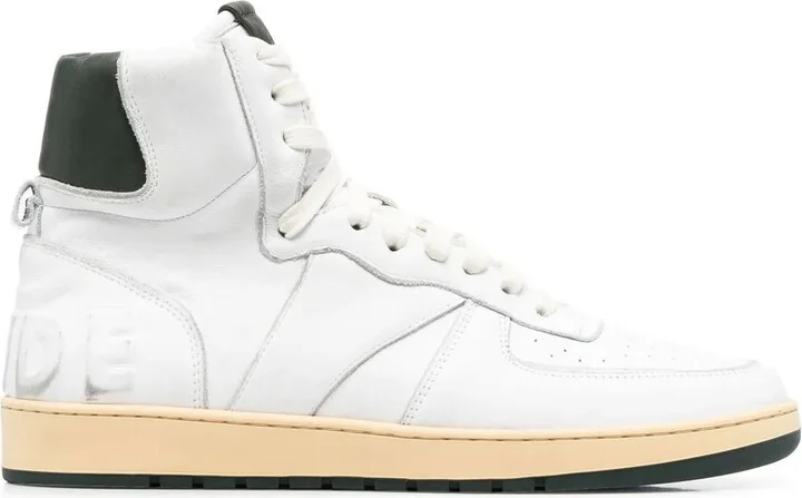 High-Top Leather Sneakers