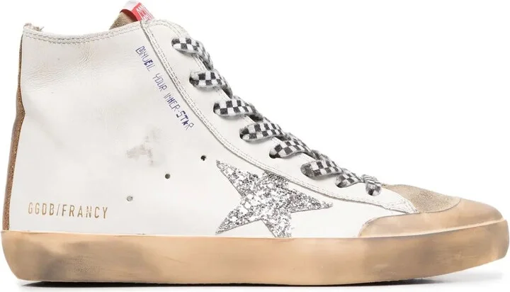High-Top Leather Sneakers