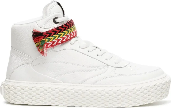 High-Top Leather Sneakers