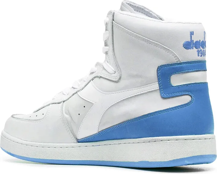 High-Top Panelled Leather Sneakers - Image 3
