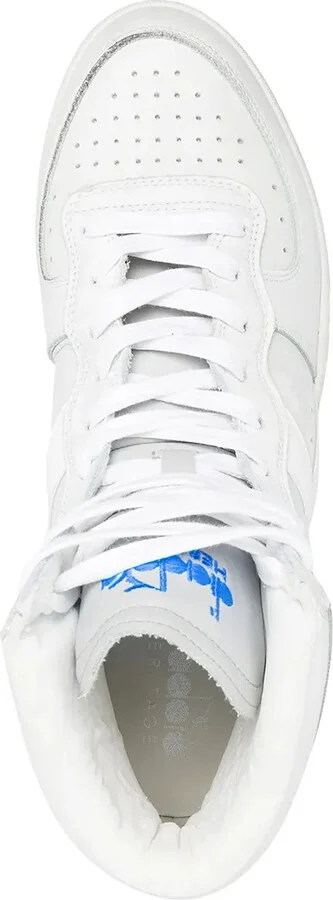 High-Top Panelled Leather Sneakers - Image 4