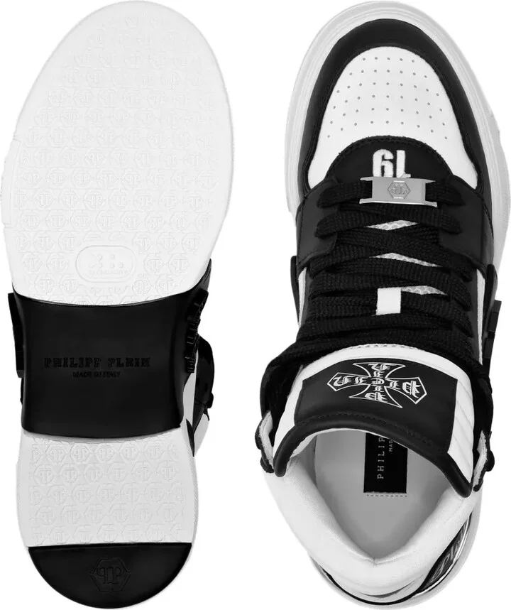 High-Top Panelled Sneakers - Image 3