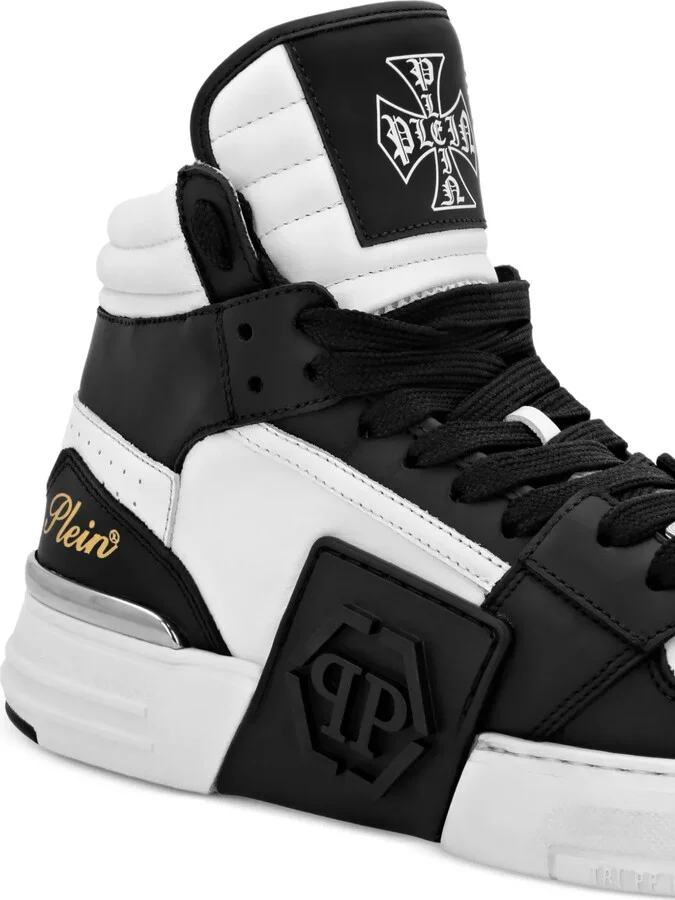 High-Top Panelled Sneakers - Image 4