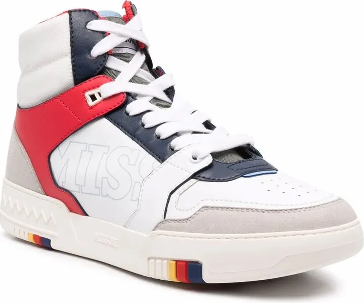 High-Top Panelled Sneakers - Image 2