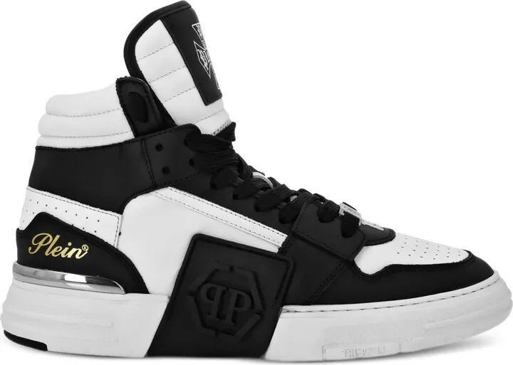 High-Top Panelled Sneakers