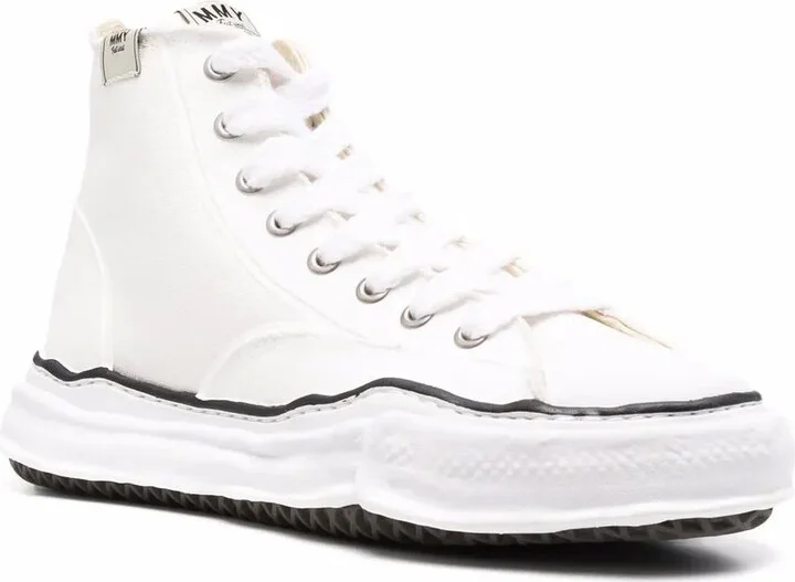 High-Top Raw-Cut Sneakers - Image 2