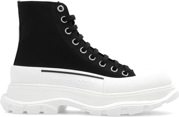 High-top Sneakers, , - Black