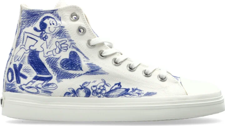 High-top Sports Shoes, , - White