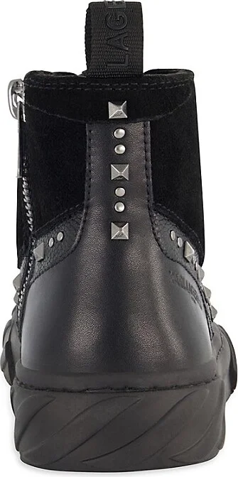 High Top Studded Zip Sneakers - Image 3