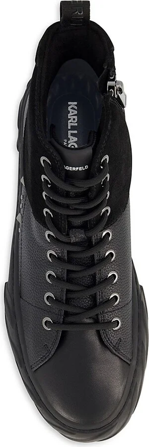 High Top Studded Zip Sneakers - Image 4