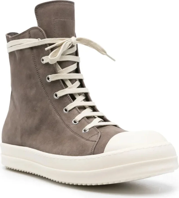 High-Top Suede Sneakers - Image 2