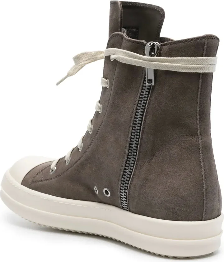 High-Top Suede Sneakers - Image 3