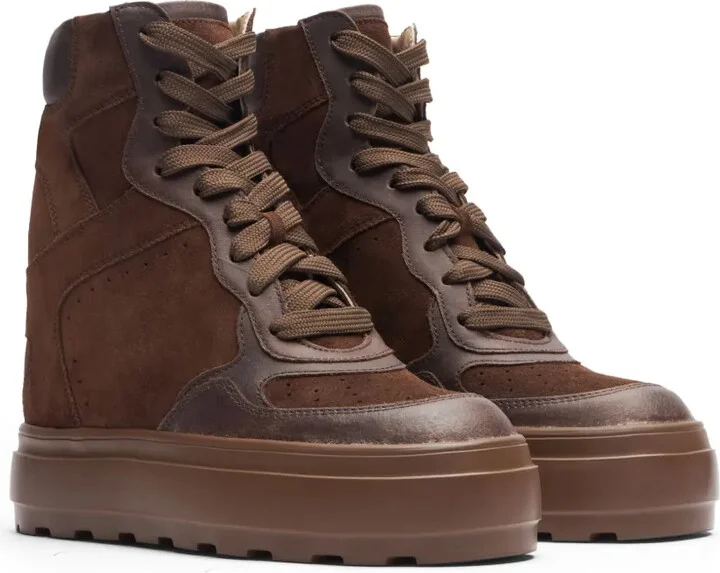 High-Top Suede Sneakers - Image 2