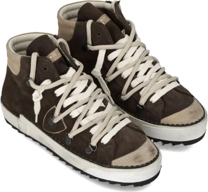 High-Top Suede Sneakers - Image 2