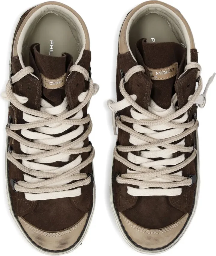 High-Top Suede Sneakers - Image 3