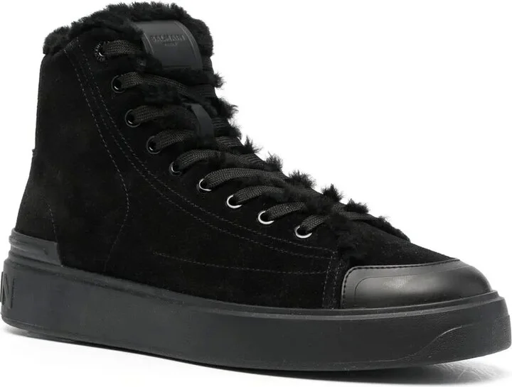 High-Top Suede Sneakers - Image 2