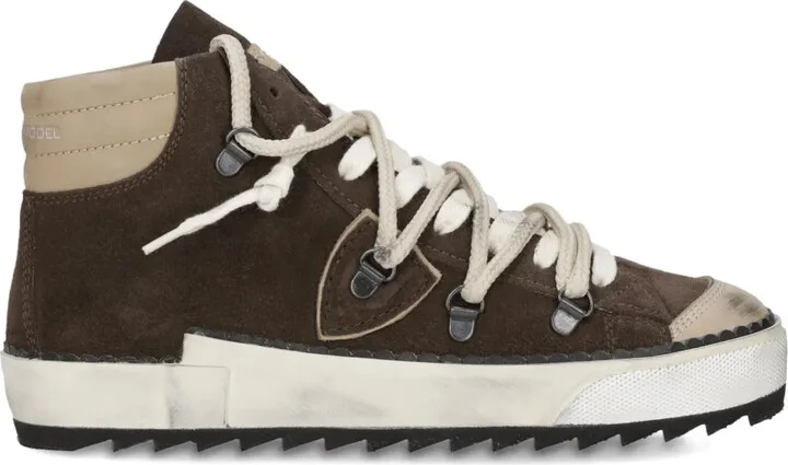 High-Top Suede Sneakers