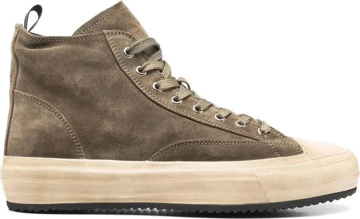 High-Top Suede Sneakers