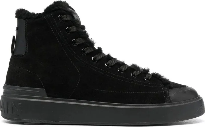 High-Top Suede Sneakers