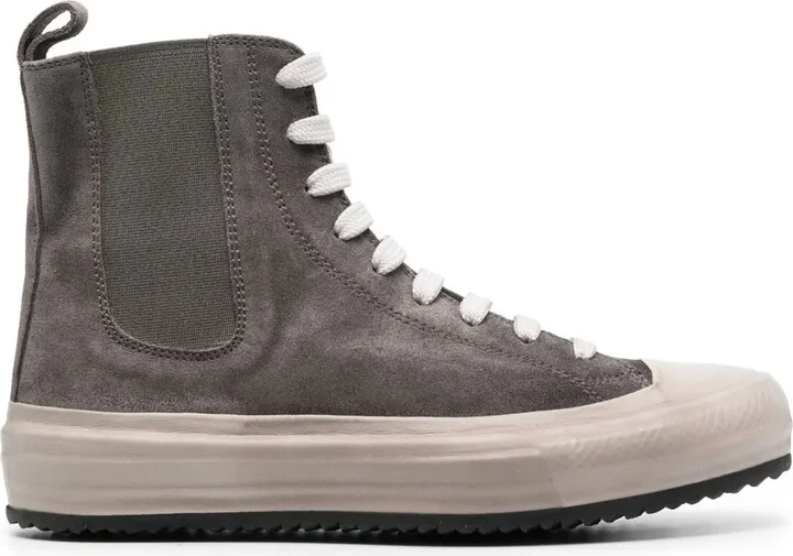 High-Top Suede Sneakers