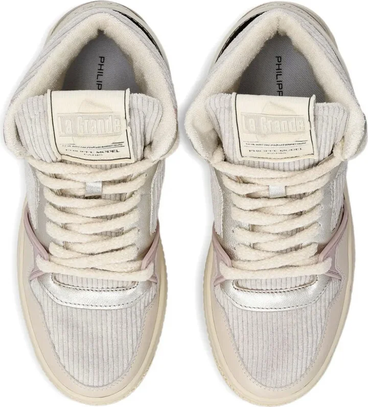 High-Top Textured Sneakers - Image 4
